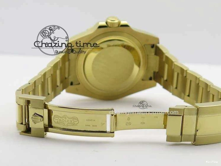 MiroTime 0216 SportInspired GMT-Master II 116718LN YG Bp-Maker Green Dial Ceramic Bezel On YG Bracelet A 3777